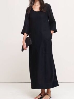 NEW Banana Republic 100% Linen Kaftan Dress, M